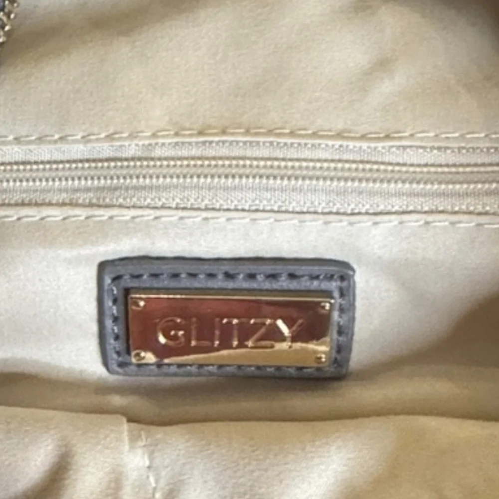 Glitzy Girls Chic Gray‎ Woven Hobo Bag NEW
